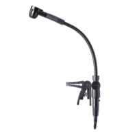 CLIP-ON MIC WITH MINIATURE GOOSENECK FOR WIND INSTRUMENTS FOR HARDWIRE APPLICATIONS
